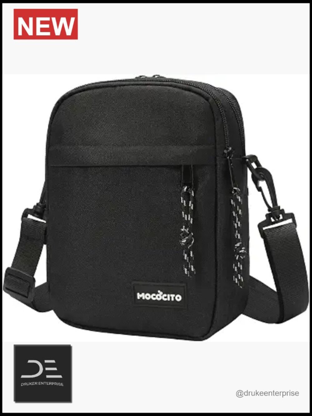Lightweight Nylon Crossbody Bag with Adjustable Strap